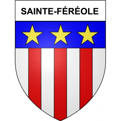 Sainte-Féréole 19 ville Stickers blason autocollant adhésif