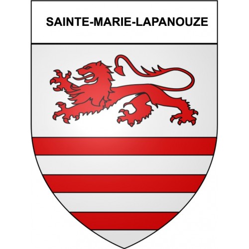 Sainte-Marie-Lapanouze 19 ville Stickers blason autocollant adhésif