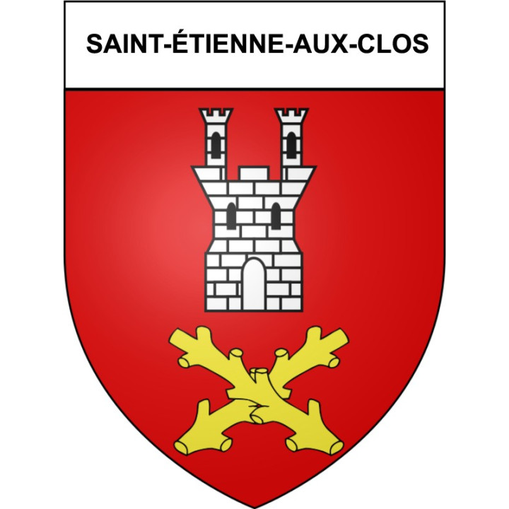 Saint-étienne-aux-Clos 19 ville Stickers blason autocollant adhésif