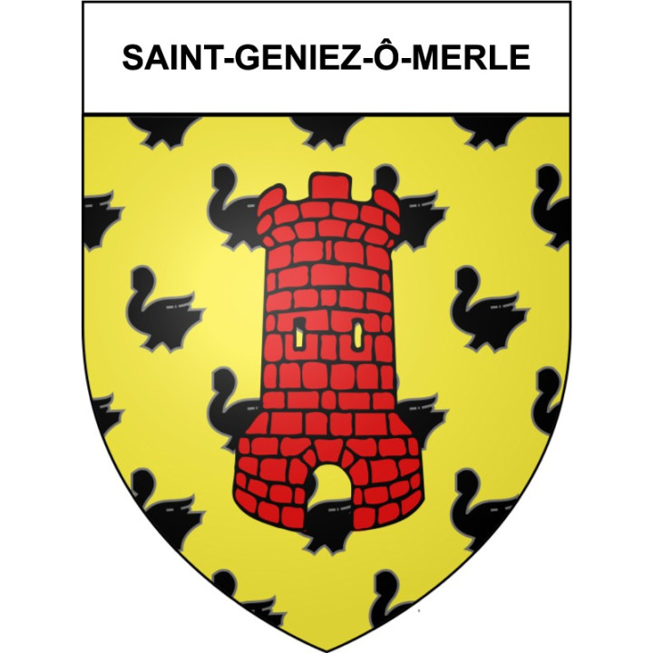 Saint-Geniez-ô-Merle 19 ville Stickers blason autocollant adhésif