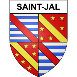 Saint-Jal 19 ville Stickers blason autocollant adhésif