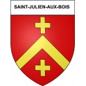 Saint-Julien-aux-Bois 19 ville Stickers blason autocollant adhésif