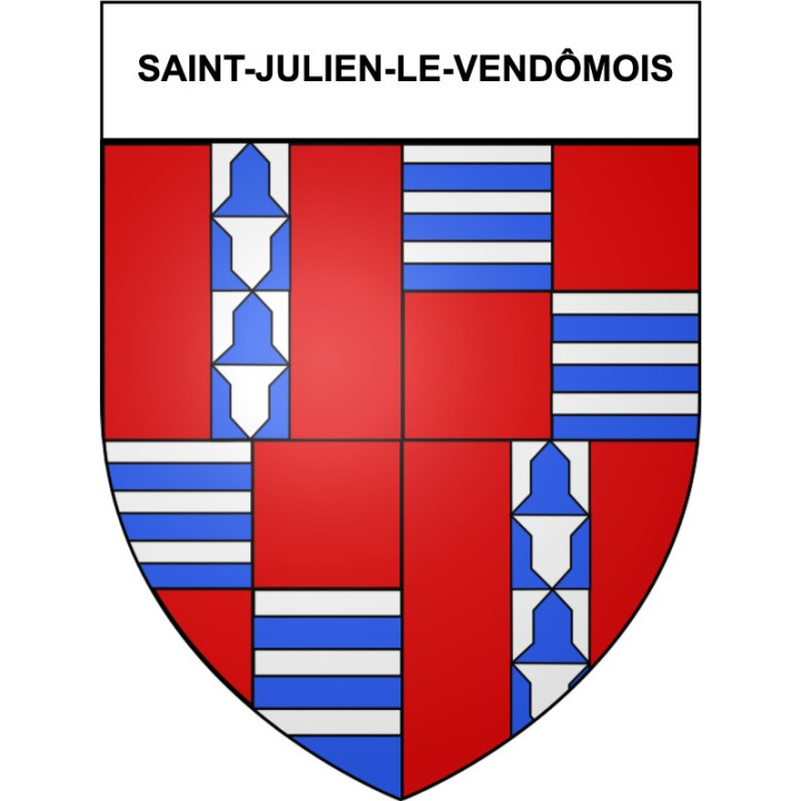 Saint-Julien-le-Vendômois 19 ville Stickers blason autocollant adhésif