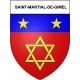 Omps Sticker wappen, gelsenkirchen, augsburg, klebender aufkleber