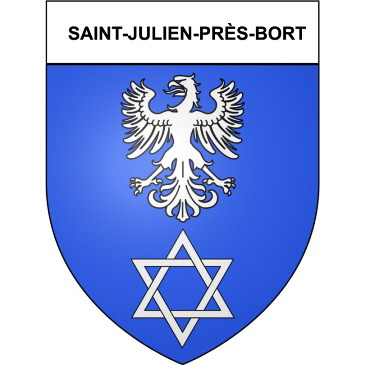 Saint-Julien-près-Bort 19 ville Stickers blason autocollant adhésif