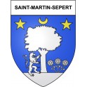Saint-Martin-Sepert 19 ville Stickers blason autocollant adhésif