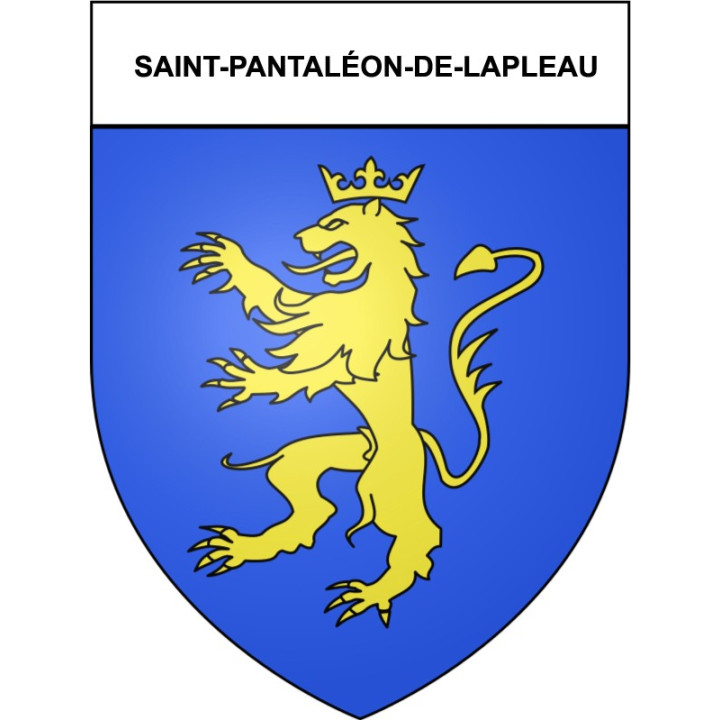 Saint-Pantaléon-de-Lapleau 19 ville Stickers blason autocollant adhésif