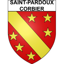Saint-Pardoux-Corbier 19 ville Stickers blason autocollant adhésif