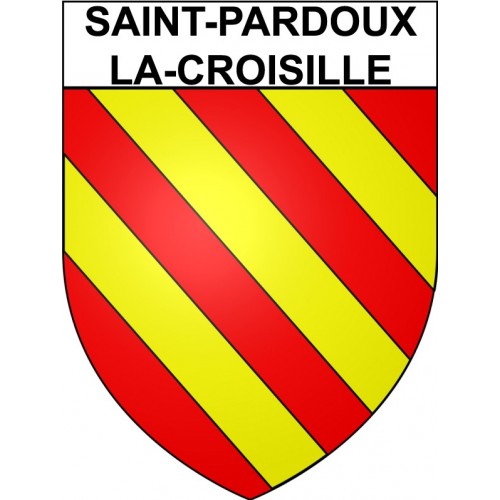 Saint-Pardoux-la-Croisille 19 ville Stickers blason autocollant adhésif