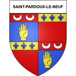 Saint-Pardoux-le-Neuf 19 ville Stickers blason autocollant adhésif
