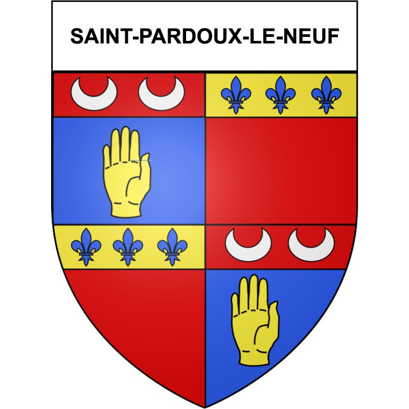 Saint-Pardoux-le-Neuf 19 ville Stickers blason autocollant adhésif