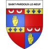 Saint-Pardoux-le-Neuf 19 ville Stickers blason autocollant adhésif