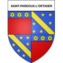 Saint-Pardoux-l'Ortigier 19 ville Stickers blason autocollant adhésif