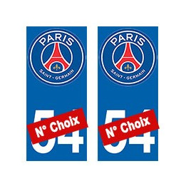 PSG Paris Foot nouveau logo autocollant plaque