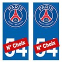 PSG Paris Football new logo sticker plate