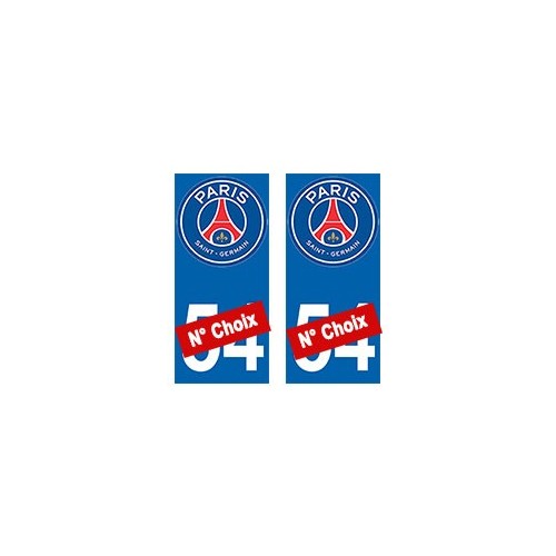 PSG Paris Foot nouveau logo autocollant plaque