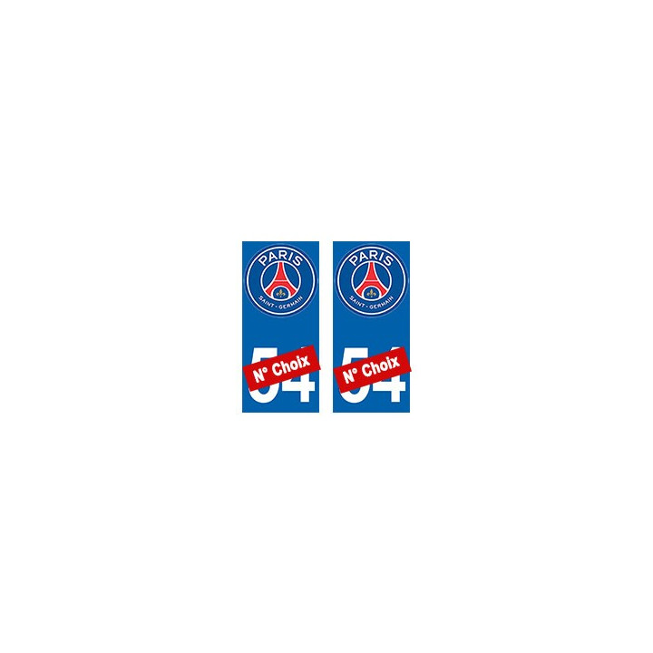 PSG Paris Foot nouveau logo autocollant plaque