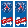 PSG Paris Foot nouveau logo autocollant plaque