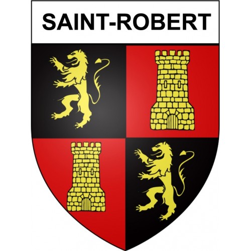 Saint-Robert 19 ville Stickers blason autocollant adhésif