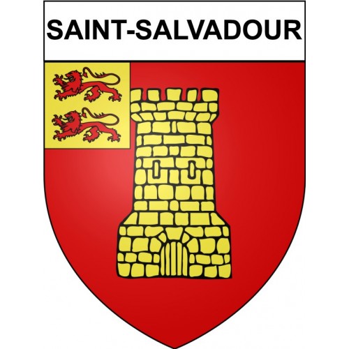 Saint-Salvadour 19 ville Stickers blason autocollant adhésif
