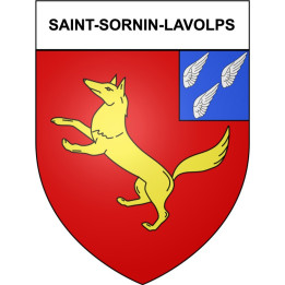 Saint-Sornin-Lavolps 19 ville Stickers blason autocollant adhésif