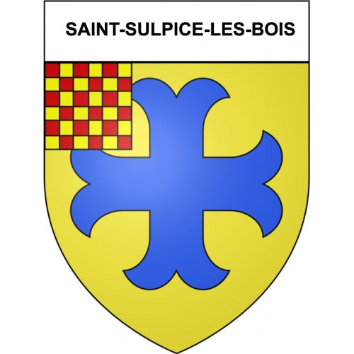 Saint-Sulpice-les-Bois 19 ville Stickers blason autocollant adhésif