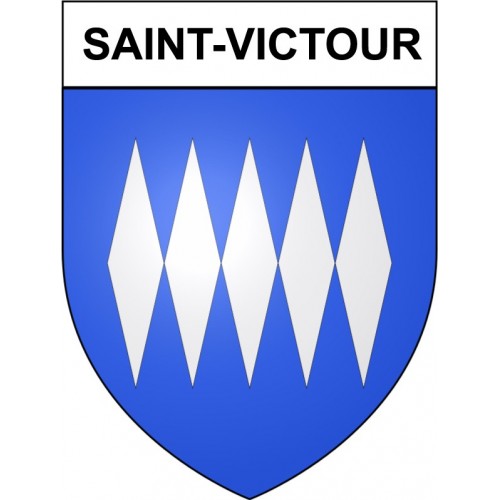 Saint-Victour 19 ville Stickers blason autocollant adhésif