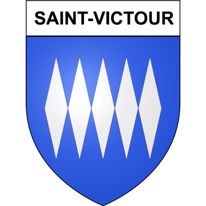 Saint-Victour 19 ville Stickers blason autocollant adhésif