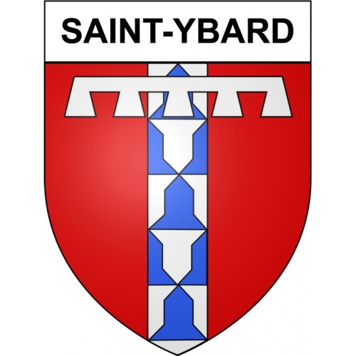 Saint-Ybard 19 ville Stickers blason autocollant adhésif