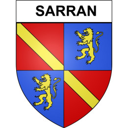 Sarran 19 ville Stickers blason autocollant adhésif