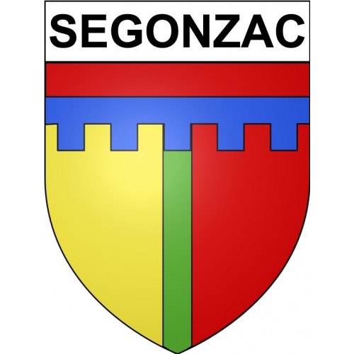 Segonzac 19 ville Stickers blason autocollant adhésif
