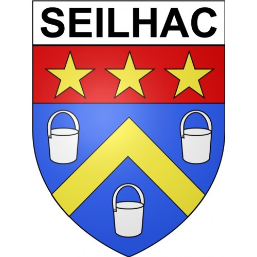 Seilhac 19 ville Stickers blason autocollant adhésif