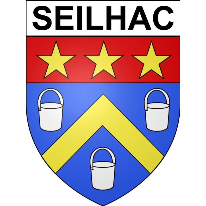 Seilhac 19 ville Stickers blason autocollant adhésif