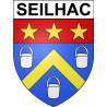 Seilhac 19 ville Stickers blason autocollant adhésif