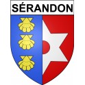 Sérandon 19 ville Stickers blason autocollant adhésif