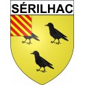 Sérilhac 19 ville Stickers blason autocollant adhésif