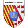 Servières-le-Château 19 ville Stickers blason autocollant adhésif