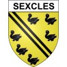 Sexcles 19 ville Stickers blason autocollant adhésif