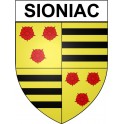 Sioniac 19 ville Stickers blason autocollant adhésif