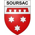 soursac 19 ville Stickers blason autocollant adhésif