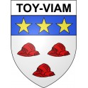 Toy-Viam 19 ville Stickers blason autocollant adhésif