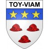 Toy-Viam 19 ville Stickers blason autocollant adhésif