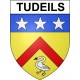 Tudeils 19 ville Stickers blason autocollant adhésif