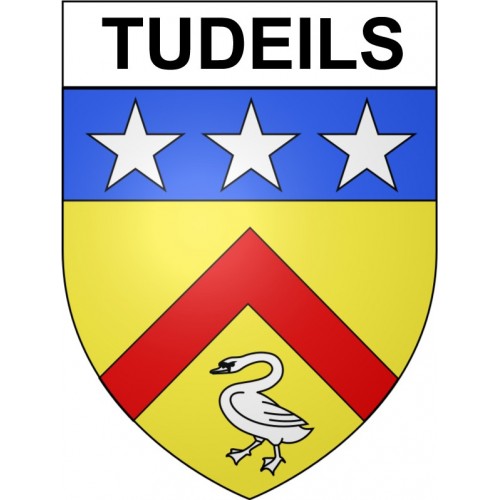 Tudeils 19 ville Stickers blason autocollant adhésif