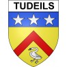 Tudeils 19 ville Stickers blason autocollant adhésif