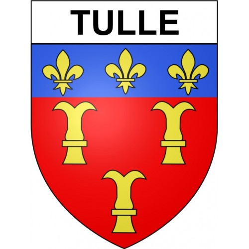 Tulle 19 ville Stickers blason autocollant adhésif