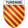 Turenne 19 ville Stickers blason autocollant adhésif
