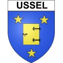 Ussel 19 ville Stickers blason autocollant adhésif