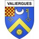 Valiergues 19 ville Stickers blason autocollant adhésif