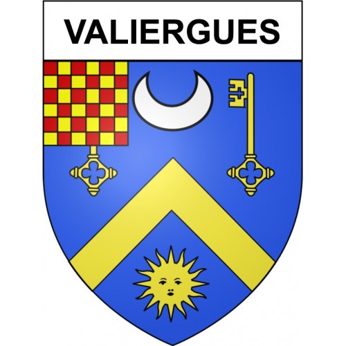 Valiergues 19 ville Stickers blason autocollant adhésif